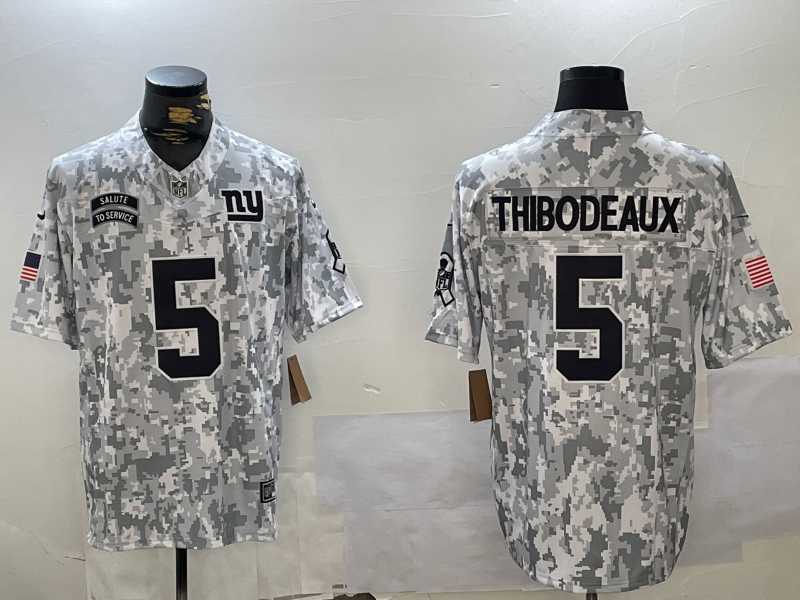 Mens New York Giants #5 Kayvon Thibodeaux Arctic Camo 2024 FUSE Salute to Service Limited Stitched Jersey Dzhi->new york giants->NFL Jersey
